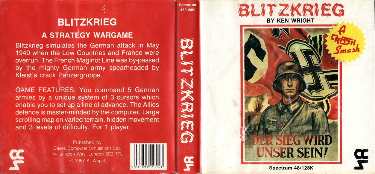 Blitzkrieg box art for ZX Spectrum
